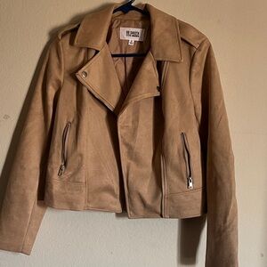 BB Dakota Women's Camel Leather Jacket